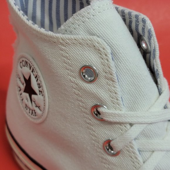 Converse Chuck 70 Hi 'Summer Denim' 171892C White/Egret/Black Size Men's 9.5 - Picture 8 of 12